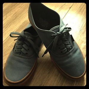 Classic Vans Blue & Gum Sole Mens 7.5 Womens 9